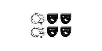 HJS 82 11 4536 Mounting Kit, exhaust system
